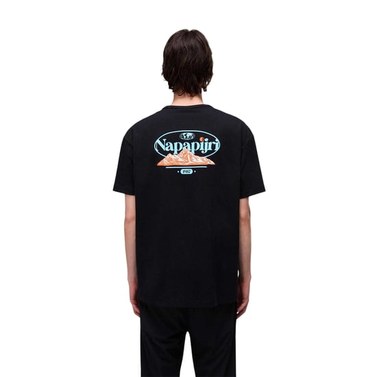 Napapijri Mens Graphic T-Shirt (Black) - Image 2
