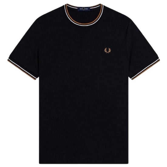 Fred Perry Tipped T-Shirt för herrar (Svart) - Image 2