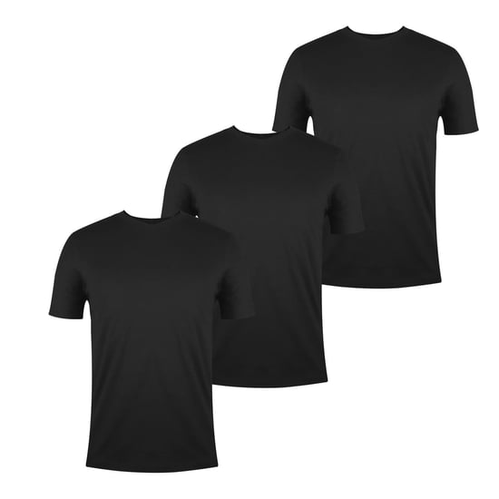 Donnay Heren T-shirt van katoenmix (3-pack) (Zwart) - Image 2