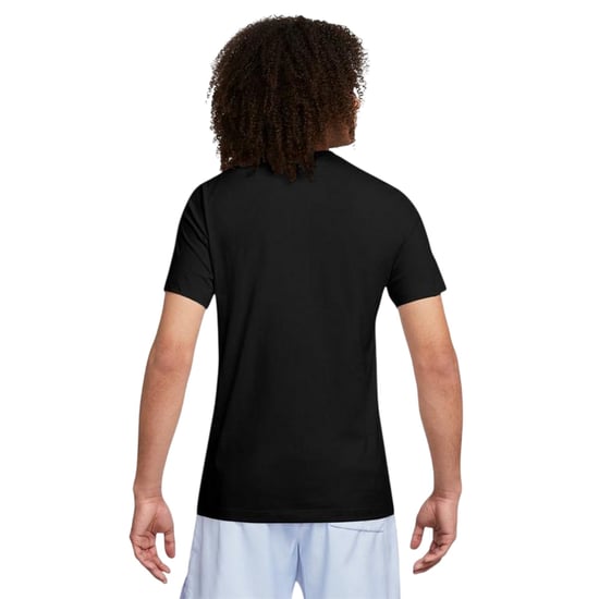 Nike Mens Just Do It Swoosh T-Shirt (Black/White) - Image 4