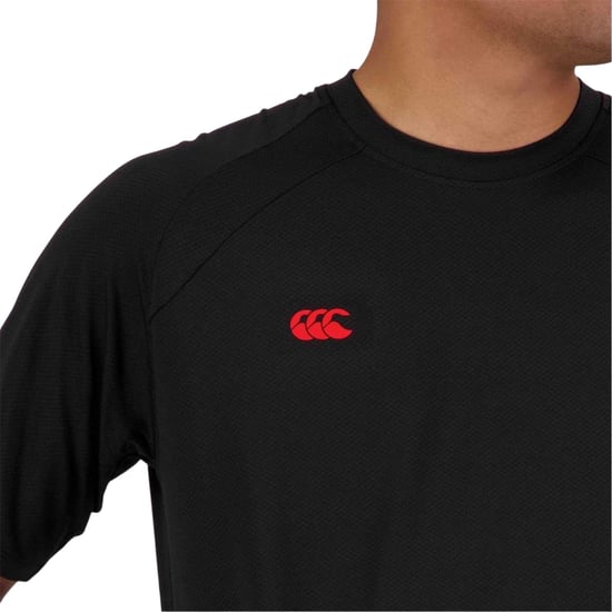 Canterbury Heren Everest ademend T-shirt (Zwart) - Image 4