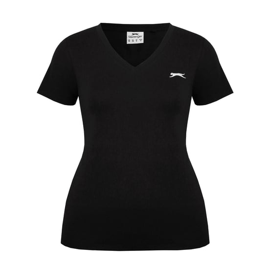 Slazenger Dames/Dames T-Shirt (Zwart) - Image 2