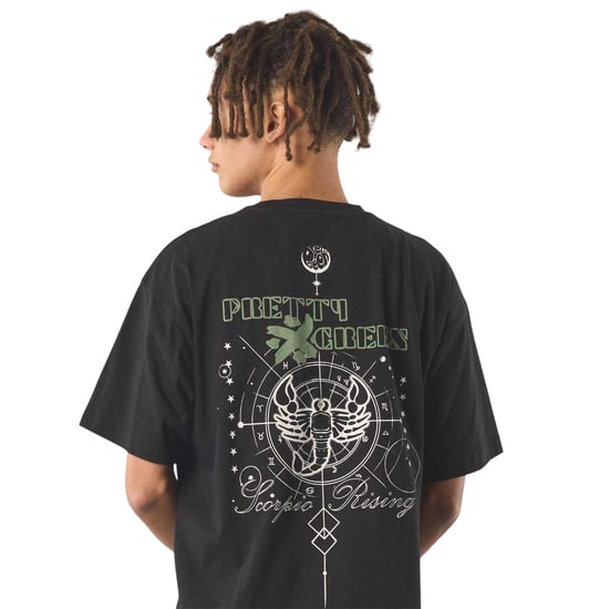 Pretty Green Mens Rising Scorpio Crew Neck T-Shirt (Black) - Image 2