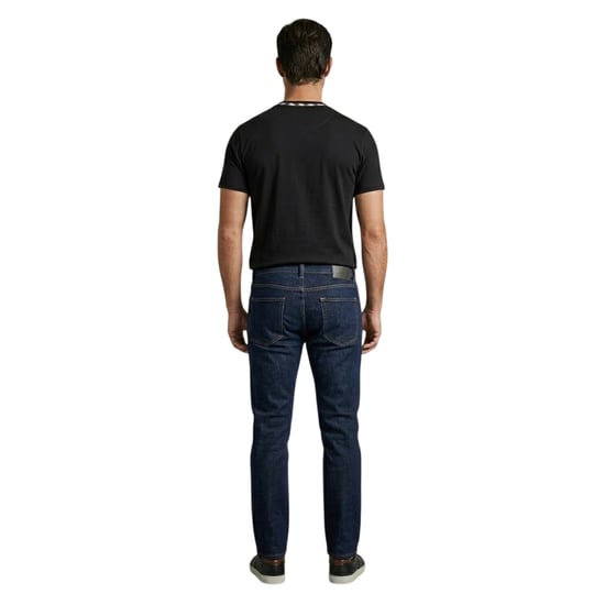 Aquascutum Mens Crew Neck Regular T-Shirt (Svart) - Image 3
