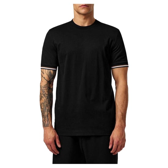 Boss Heren Hbb Thompson 04 Premium Katoen Regular T-Shirt (Zwart) - Image 3
