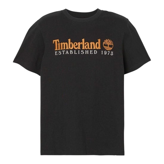 Timberland Mens Heritage Cotton T-Shirt (Black/White) - Image 2