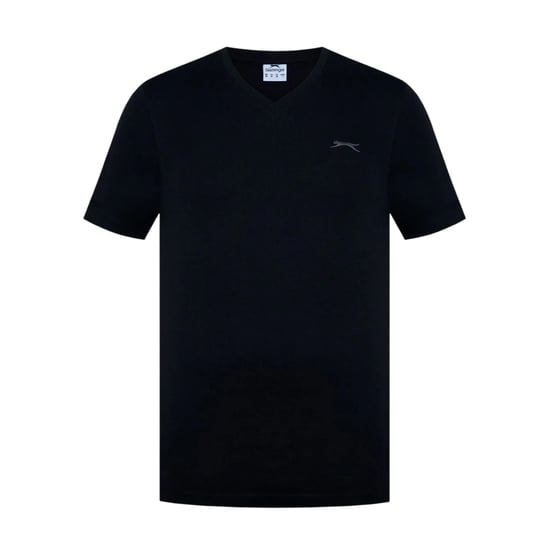 Slazenger Heren Geborduurd Logo Katoenen T-Shirt (Zwart) - Image 1