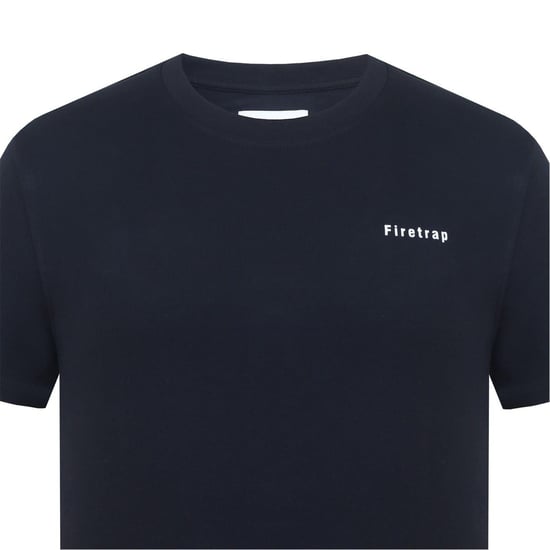 Firetrap Katoenen heren-T-shirt (Zwart) - Image 3