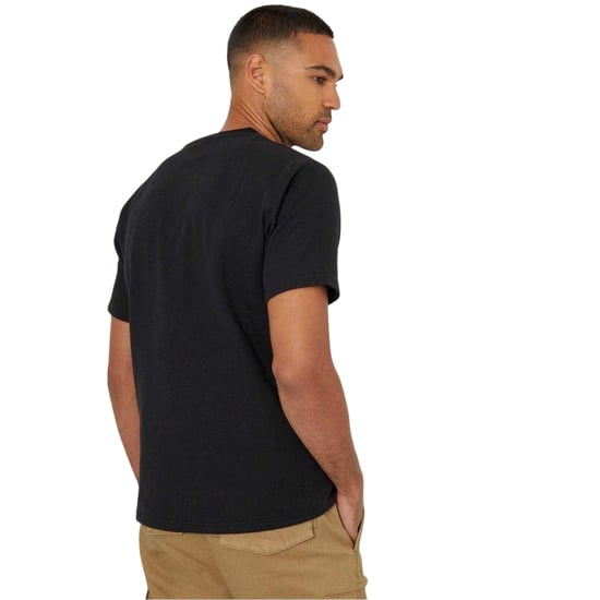 Threadbare Heren Textured Crew Neck Regular T-shirt (Zwart) - Image 2