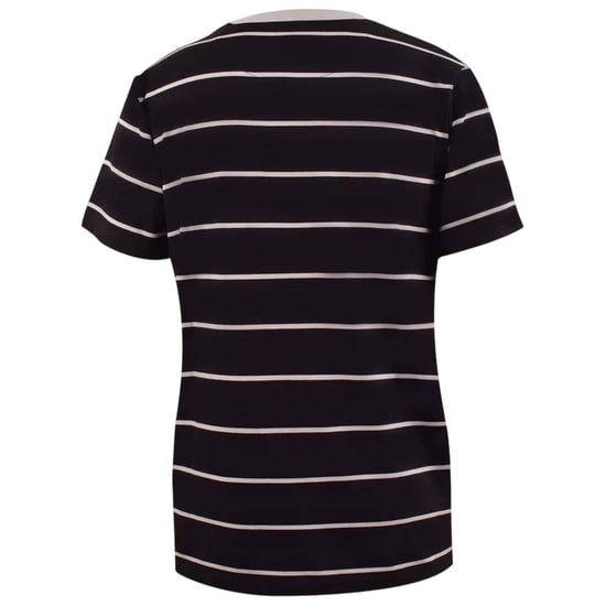 Pretty Green Mens Striped Logo T-Shirt (Black) - Image 2