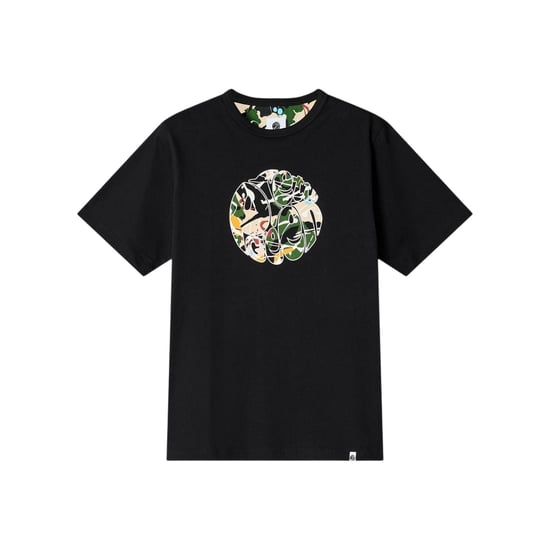 Pretty Green Mens Convergence Graphic Print Regular T-Shirt (Black) - Image 2
