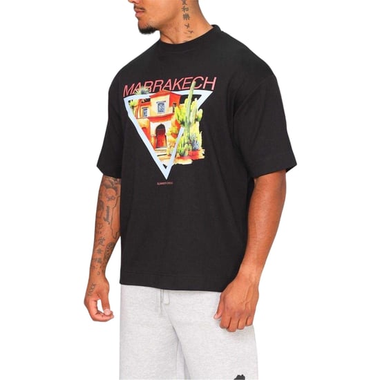 Rose London Mens Marrakech Heavyweight T-Shirt (Black) - Image 1