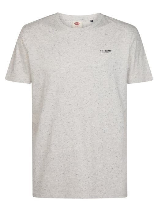 Petrol Industries - Heren Gemêleerd jersey T-shirt irving - Wit - Image 1