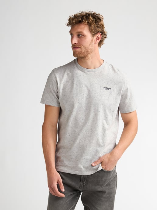 Petrol Industries - Heren Gemêleerd jersey T-shirt irving - Wit - Image 3