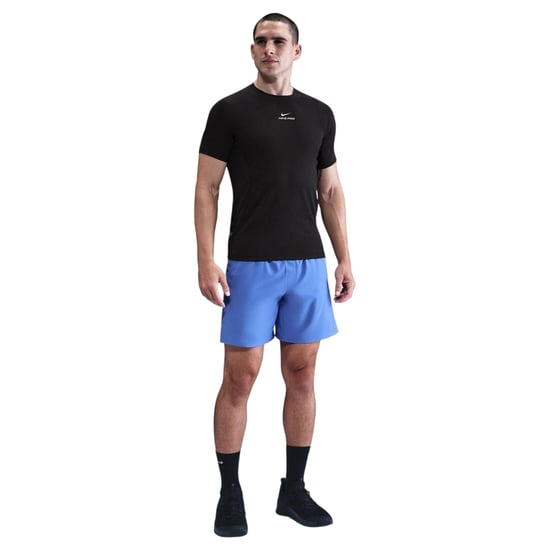 Nike Mens Pro Dri-FIT Fitted Top (Black/White) - Image 1