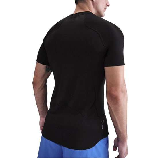 Nike Mens Pro Dri-FIT Fitted Top (Black/White) - Image 3