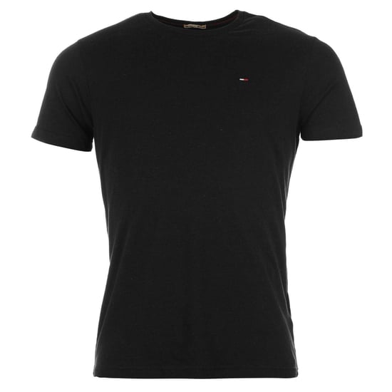Tommy Jeans Heren Geborduurd Logo Los T-shirt (Zwart) - Image 2