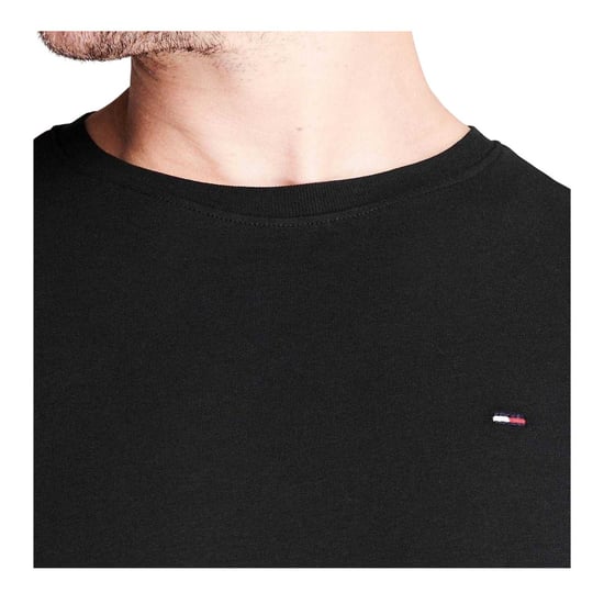 Tommy Jeans Heren Geborduurd Logo Los T-shirt (Zwart) - Image 4