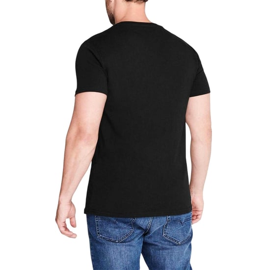 Tommy Jeans Heren Geborduurd Logo Los T-shirt (Zwart) - Image 5