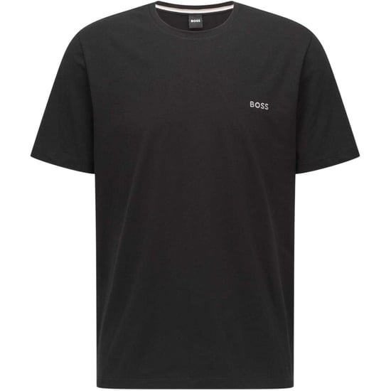 Boss Mens Mixmatch Crew Neck Short-Sleeved T-Shirt (Black) - Image 1
