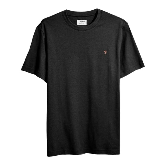 Farah Heren Logo Regular T-Shirt (Zwart) - Image 1