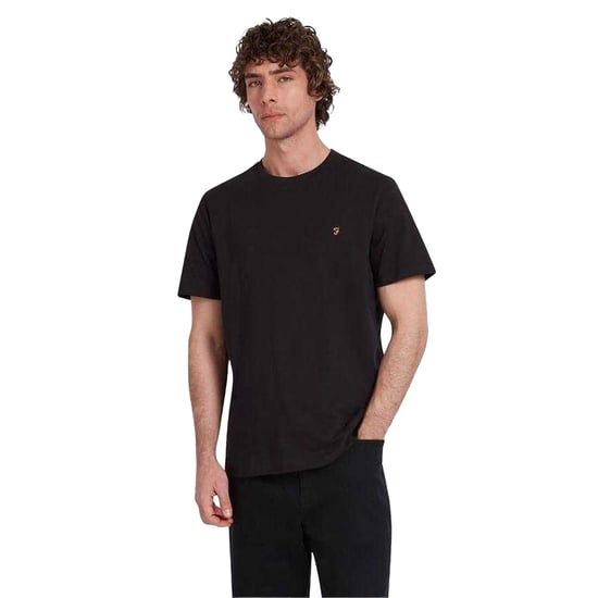 Farah Heren Logo Regular T-Shirt (Zwart) - Image 3