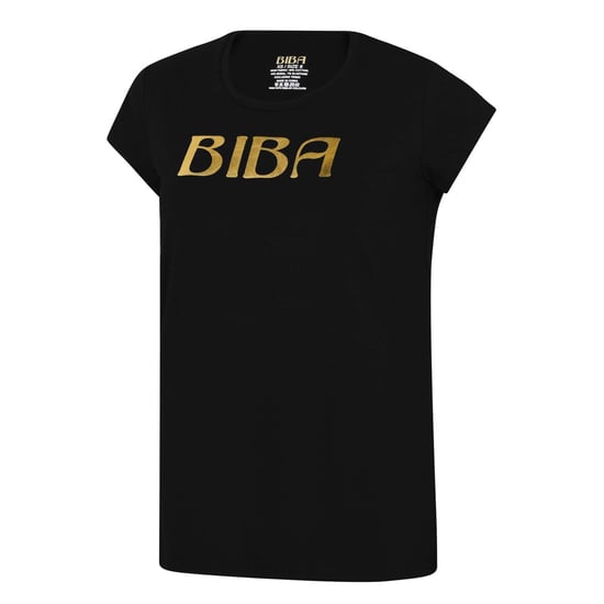Biba Dames/dames Logo Katoenen T-shirt (Zwart) - Image 1