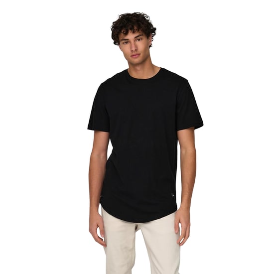 Only and Sons Heren Crew Hals Oversized T-shirt (Zwart) - Image 4