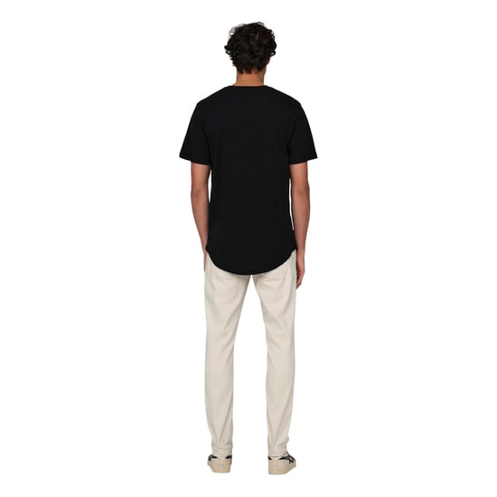 Only and Sons Heren Crew Hals Oversized T-shirt (Zwart) - Image 5