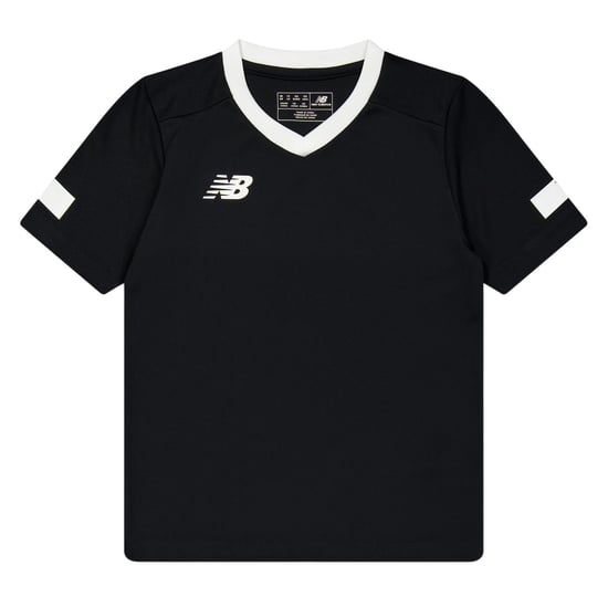 New Balance Unisex sport-T-shirt met V-hals voor volwassenen, standaardpasvorm (Zwart) - Image 1