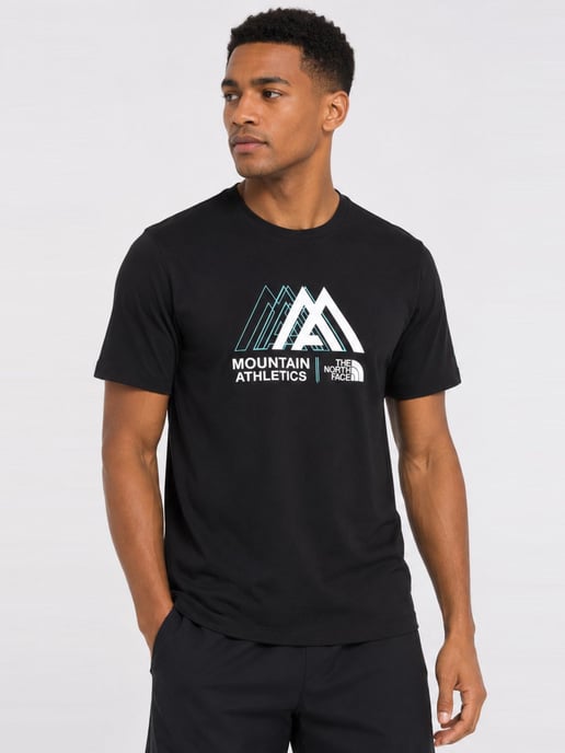 The North Face Mens Mountain Athletics T Shirt in Black - Image 1