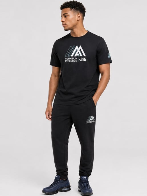 The North Face Mens Mountain Athletics T Shirt in Black - Image 4