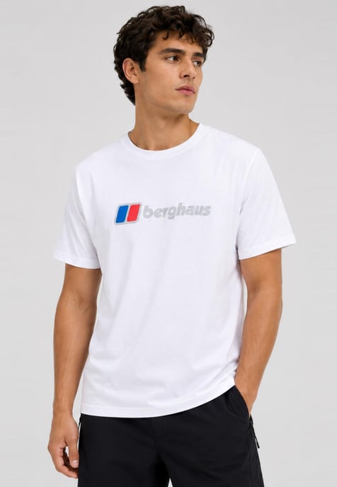 Berghaus Mens Class XL-Logo T Shirt in White - Image 2