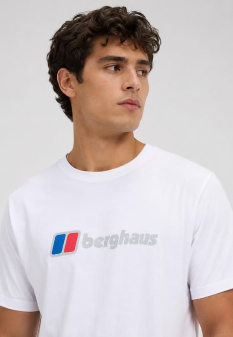 Berghaus Mens Class XL-Logo T Shirt in White - Image 4