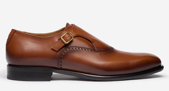 Oliver Sweeney Antiqued Calf Leather Monk Shoes - Image 3