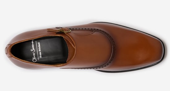 Oliver Sweeney Antiqued Calf Leather Monk Shoes - Image 5