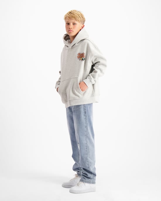 Black Bananas Kinderen Explode Hoodie, Melange Grijs - Image 3