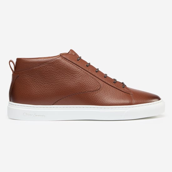 Oliver Sweeney Antiqued Deer Leather Cupsole Trainers - Image 2
