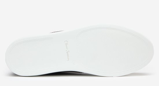 Oliver Sweeney Antiqued Deer Leather Cupsole Trainers - Image 4