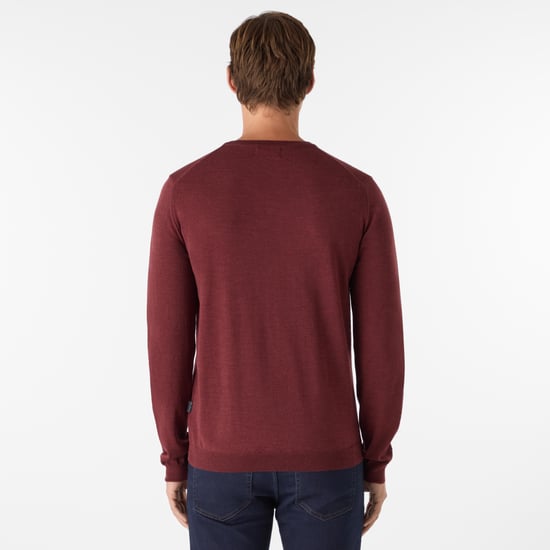 Oliver Sweeney Merino Wool V-Neck Jumper - Image 3