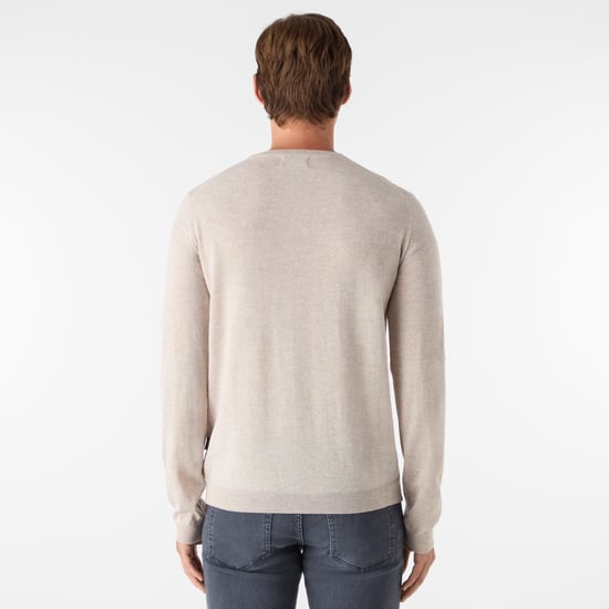 Oliver Sweeney Merino Wool V-Neck Jumper - Image 3