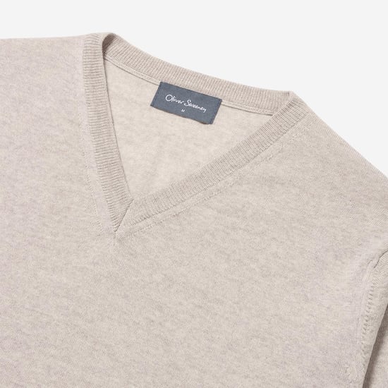 Oliver Sweeney Merino Wool V-Neck Jumper - Image 5