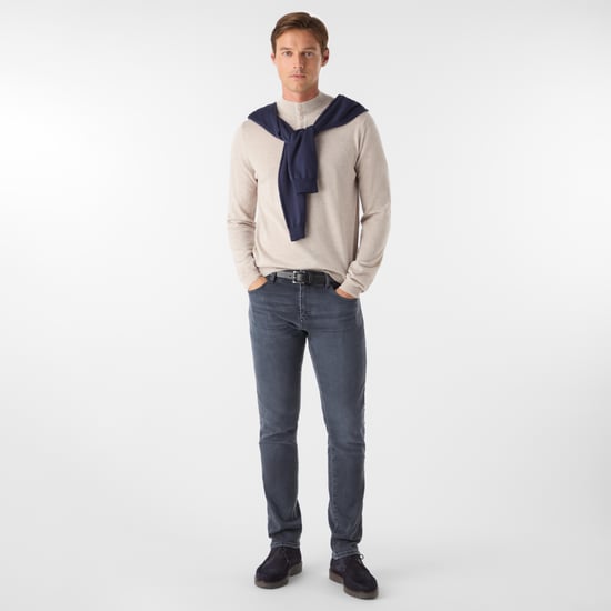 Oliver Sweeney Merino Wool Buttoned Funnel-Neck Jumper - Image 2
