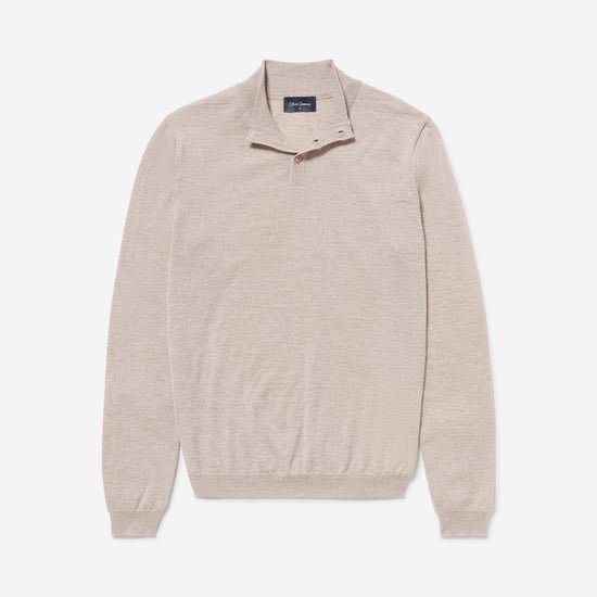Oliver Sweeney Merino Wool Buttoned Funnel-Neck Jumper - Image 5