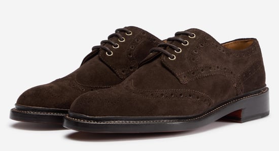 Oliver Sweeney Calf Suede Derby Brogues - Image 3