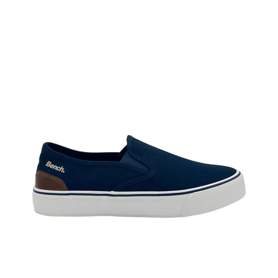 Bench Dalton Canvas Slip On Men's Navy Trainers - Image 2