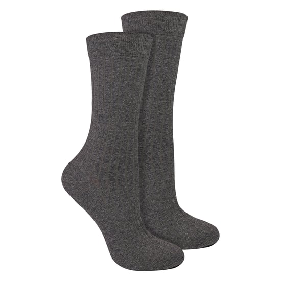 2 Pairs Ladies Organic Cotton Camel Wool Socks - Warm Comfort for Everyday Wear - Image 1