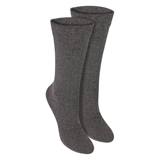 2 Pairs Ladies Organic Cotton Camel Wool Socks - Warm Comfort for Everyday Wear - Image 3
