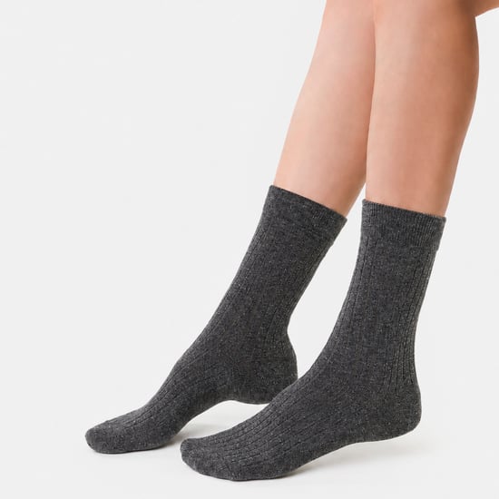 2 Pairs Ladies Organic Cotton Camel Wool Socks - Warm Comfort for Everyday Wear - Image 4