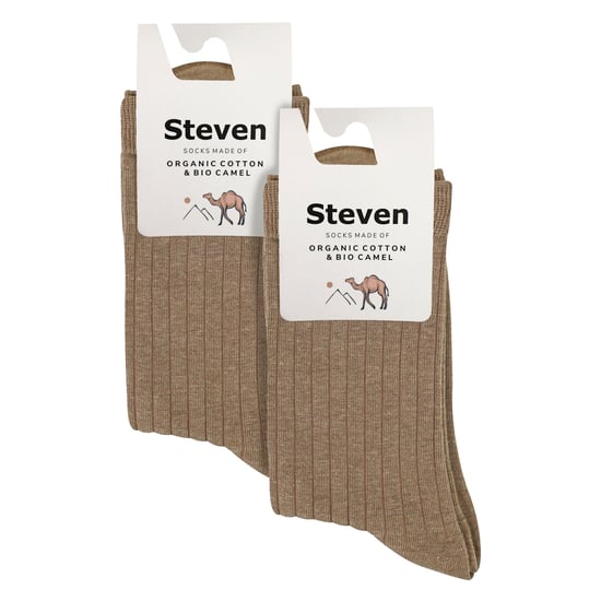 2 Pairs Ladies Organic Cotton Camel Wool Socks - Warm Comfort for Everyday Wear - Image 2